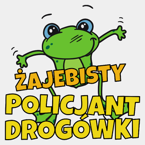 Żajebisty Policjant Drogówki - Męska Koszulka Biała