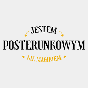 Jestem Posterunkowym Nie Magikiem - Męska Koszulka Biała