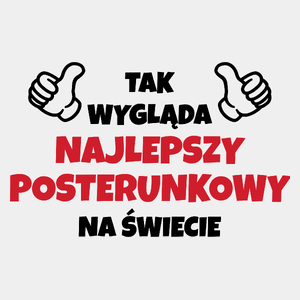 Tak Wygląda Najlepszy Posterunkowy Na Świecie - Męska Koszulka Biała