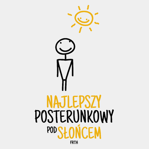 Najlepszy Posterunkowy Pod Słońcem - Męska Koszulka Biała