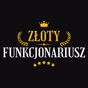 Złoty Funkcjonariusz - Męska Koszulka Czarna