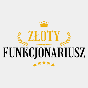 Złoty Funkcjonariusz - Męska Koszulka Biała