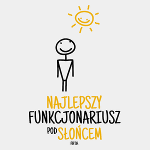 Najlepszy Funkcjonariusz Pod Słońcem - Męska Koszulka Biała