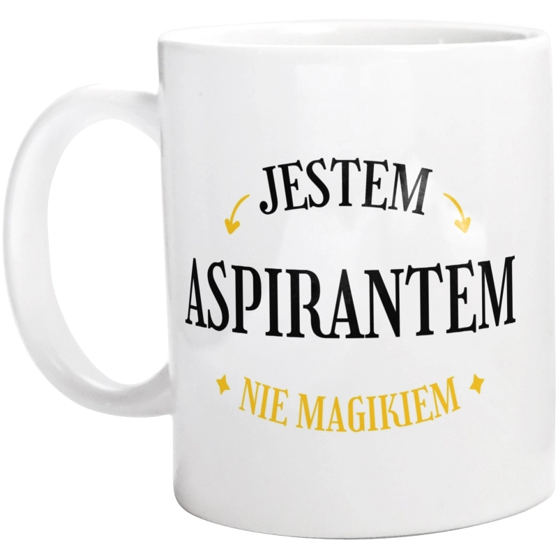 Jestem Aspirantem Nie Magikiem - Kubek Biały