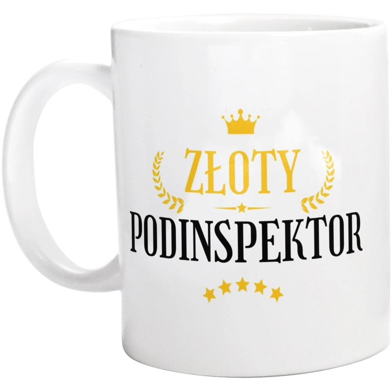 Złoty Podinspektor - Kubek Biały