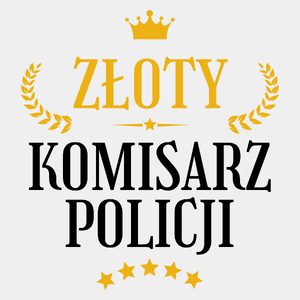 Złoty Komisarz Policji - Męska Koszulka Biała