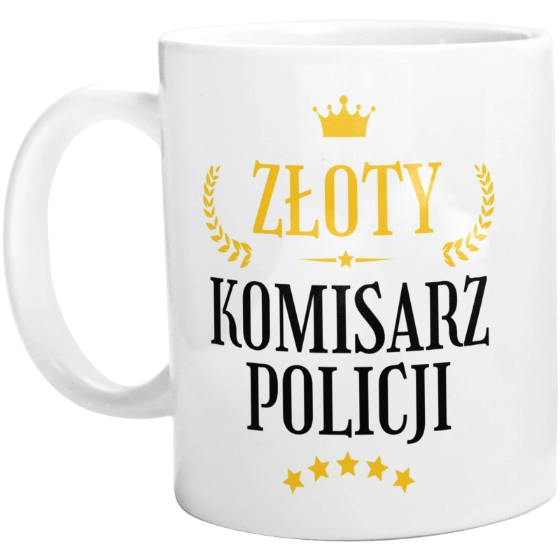 Złoty Komisarz Policji - Kubek Biały