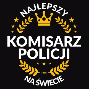 Najlepszy Komisarz Policji Na Świecie - Męska Koszulka Czarna