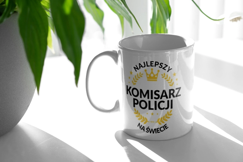 Najlepszy Komisarz Policji Na Świecie - Kubek Biały