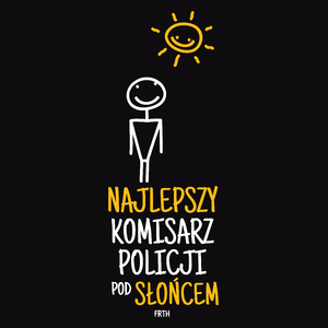 Najlepszy Komisarz Policji Pod Słońcem - Męska Koszulka Czarna