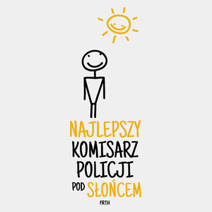 Najlepszy Komisarz Policji Pod Słońcem - Męska Koszulka Biała