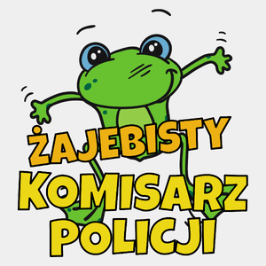 Żajebisty Komisarz Policji - Męska Koszulka Biała