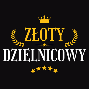 Złoty Dzielnicowy - Męska Koszulka Czarna