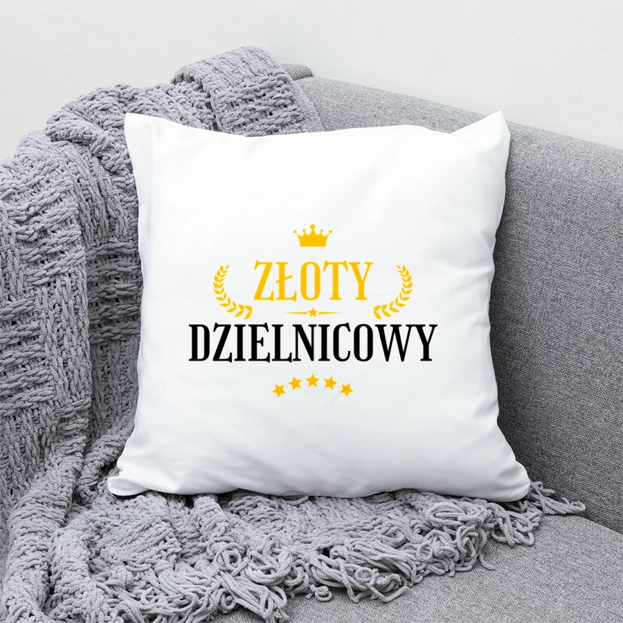 Złoty Dzielnicowy - Poduszka Biała