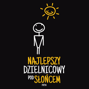 Najlepszy Dzielnicowy Pod Słońcem - Męska Koszulka Czarna