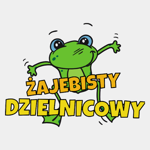 Żajebisty Dzielnicowy - Męska Koszulka Biała