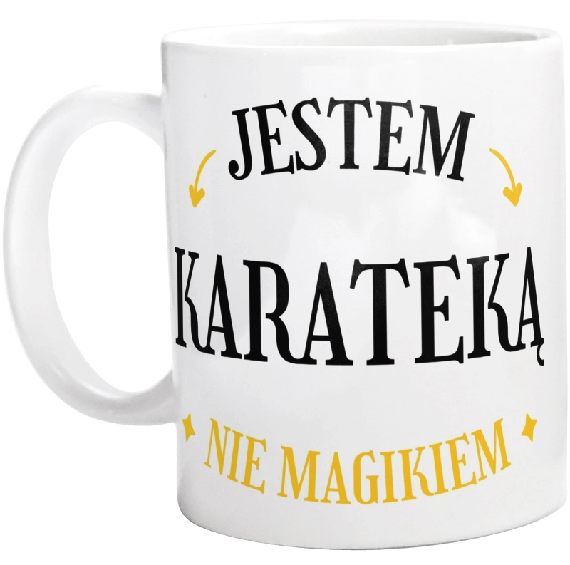 Jestem Karateką Nie Magikiem - Kubek Biały