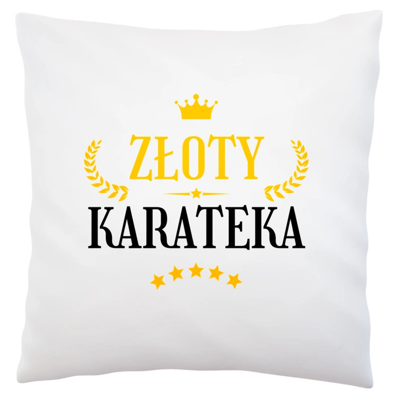 Złoty Karateka - Poduszka Biała