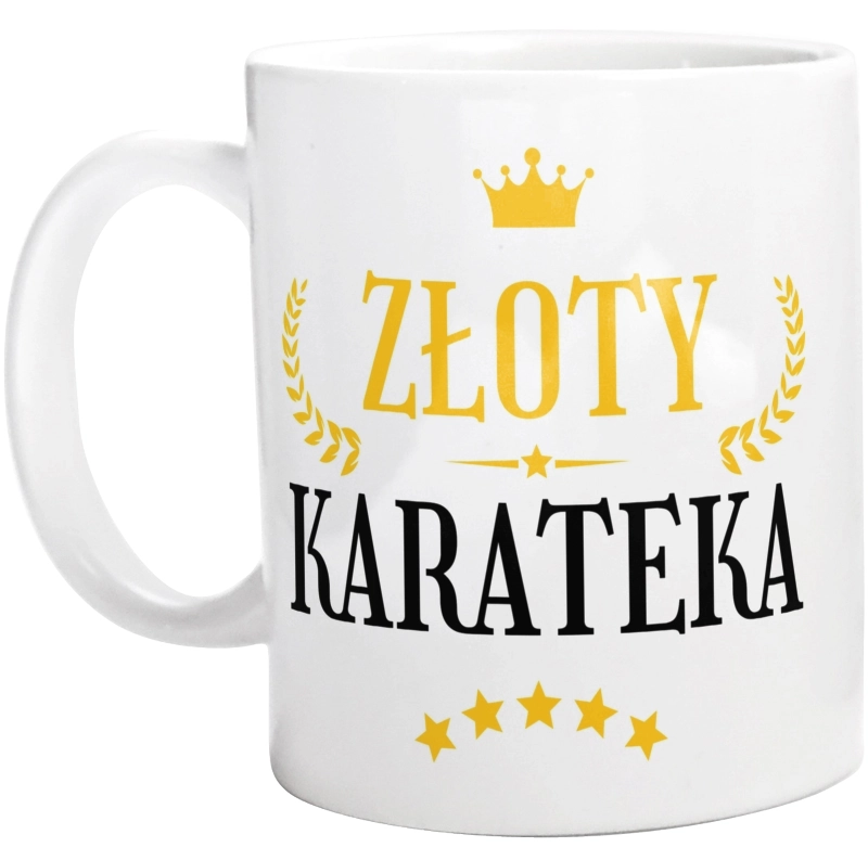 Złoty Karateka - Kubek Biały