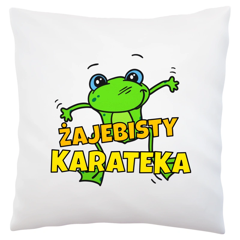 Żajebisty Karateka - Poduszka Biała