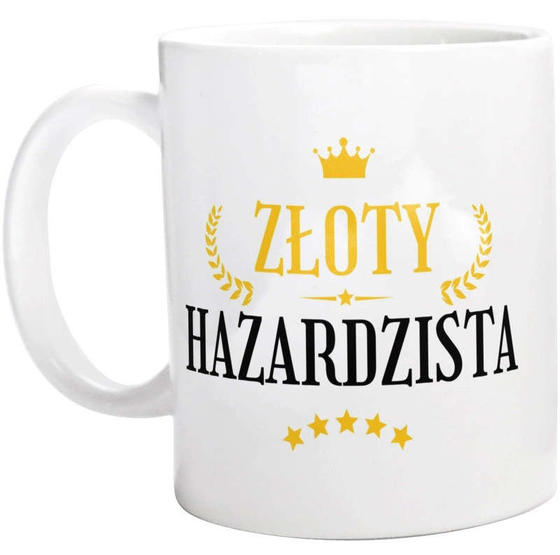 Złoty Hazardzista - Kubek Biały