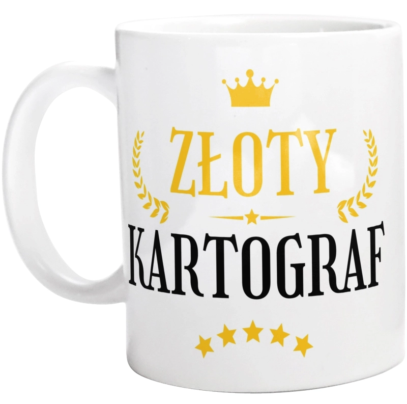 Złoty Kartograf - Kubek Biały