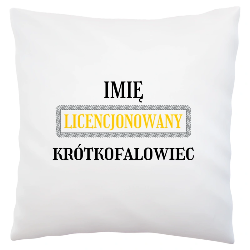 Licencjonowany Krótkofalowiec Licencja - Poduszka Biała