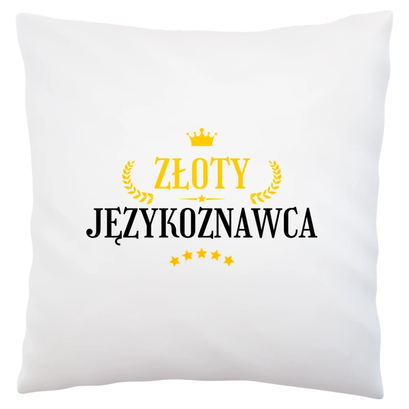 Złoty Językoznawca - Poduszka Biała