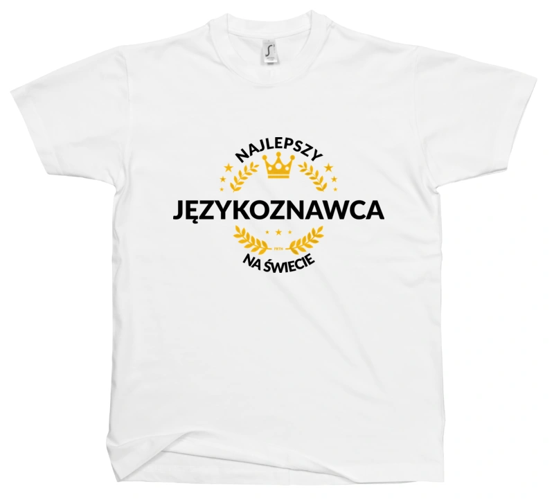 Najlepszy Językoznawca Na Świecie - Męska Koszulka Biała