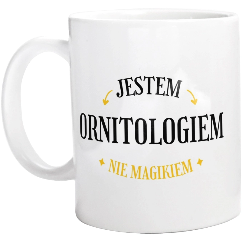 Jestem Ornitologiem Nie Magikiem - Kubek Biały