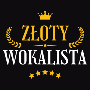 Złoty Wokalista - Męska Koszulka Czarna