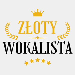 Złoty Wokalista - Męska Koszulka Biała