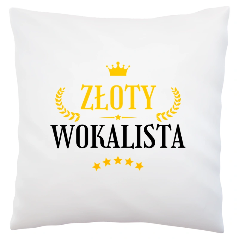 Złoty Wokalista - Poduszka Biała