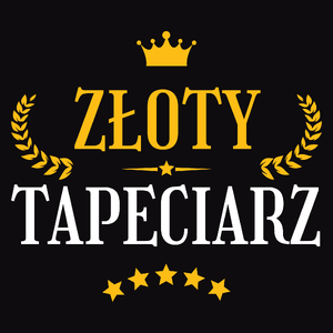 Złoty Tapeciarz - Męska Koszulka Czarna