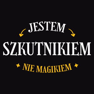 Jestem Szkutnikiem Nie Magikiem - Męska Koszulka Czarna