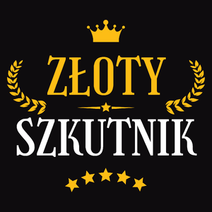 Złoty Szkutnik - Męska Koszulka Czarna