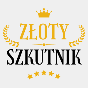 Złoty Szkutnik - Męska Koszulka Biała