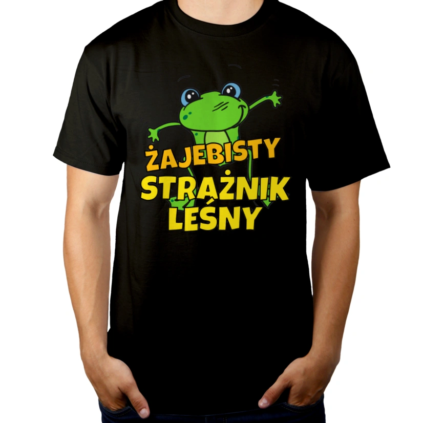 Żajebisty Strażnik Leśny - Męska Koszulka Czarna