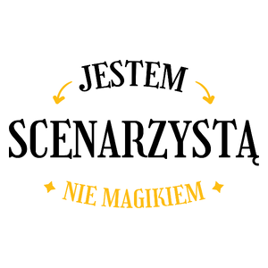 Jestem Scenarzystą Nie Magikiem - Kubek Biały