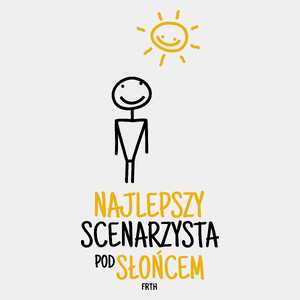 Najlepszy Scenarzysta Pod Słońcem - Męska Koszulka Biała