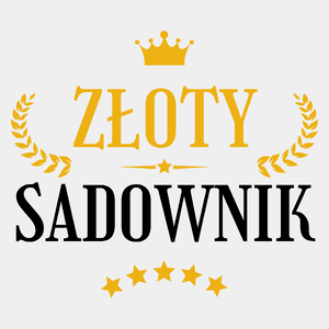 Złoty Sadownik - Męska Koszulka Biała