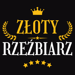 Złoty Rzeźbiarz - Męska Koszulka Czarna