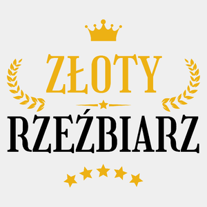 Złoty Rzeźbiarz - Męska Koszulka Biała