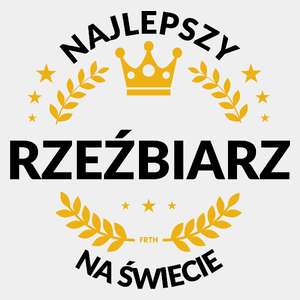 Najlepszy Rzeźbiarz Na Świecie - Męska Koszulka Biała