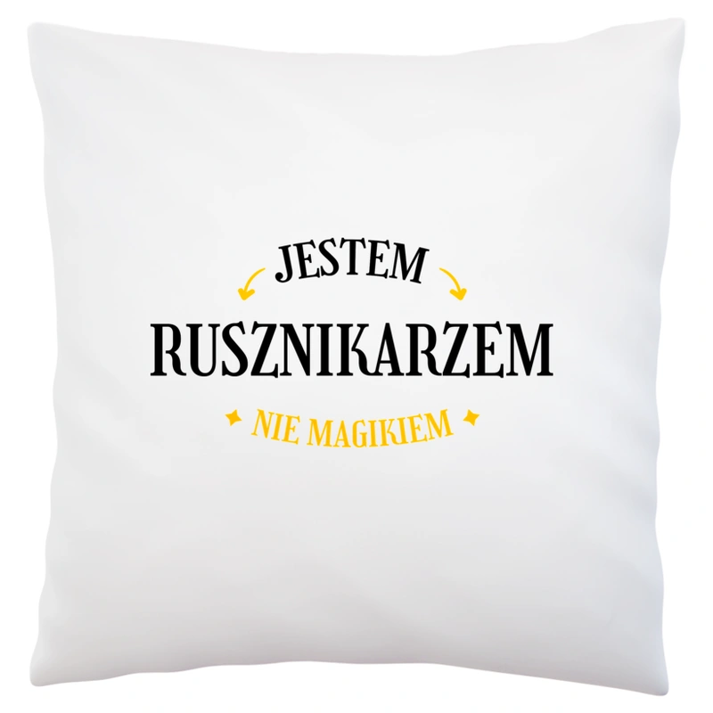 Jestem Rusznikarzem Nie Magikiem - Poduszka Biała