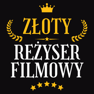 Złoty Reżyser Filmowy - Męska Koszulka Czarna