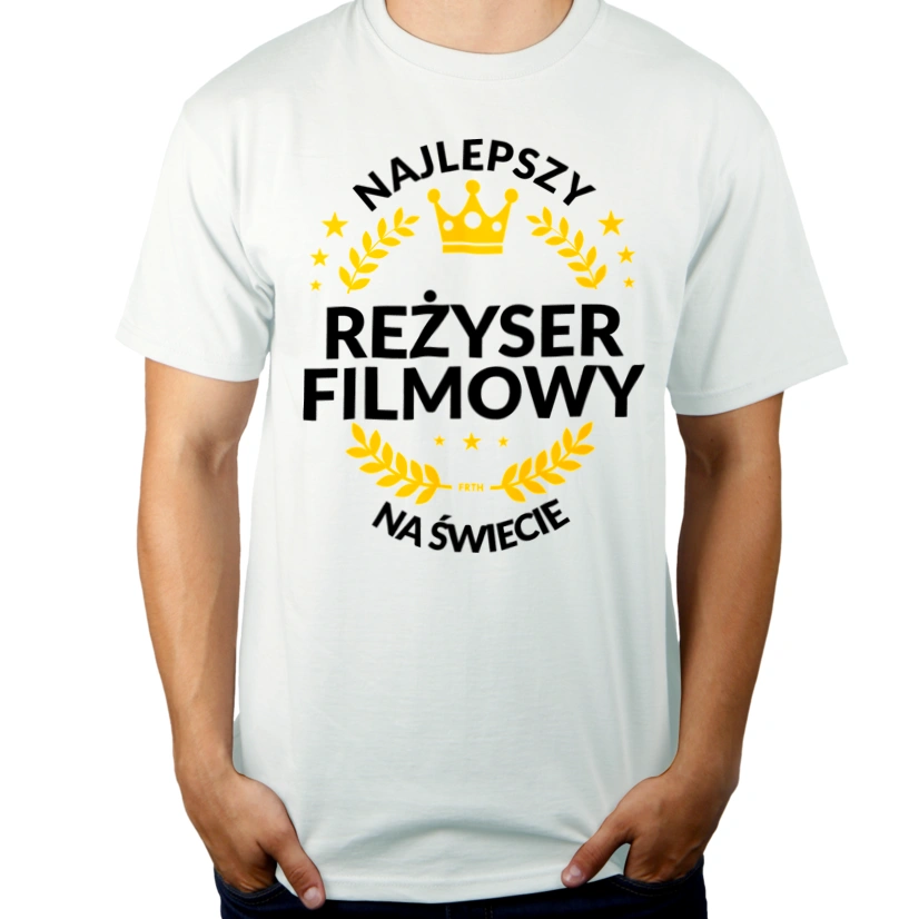 Najlepszy Reżyser Filmowy Na Świecie - Męska Koszulka Biała