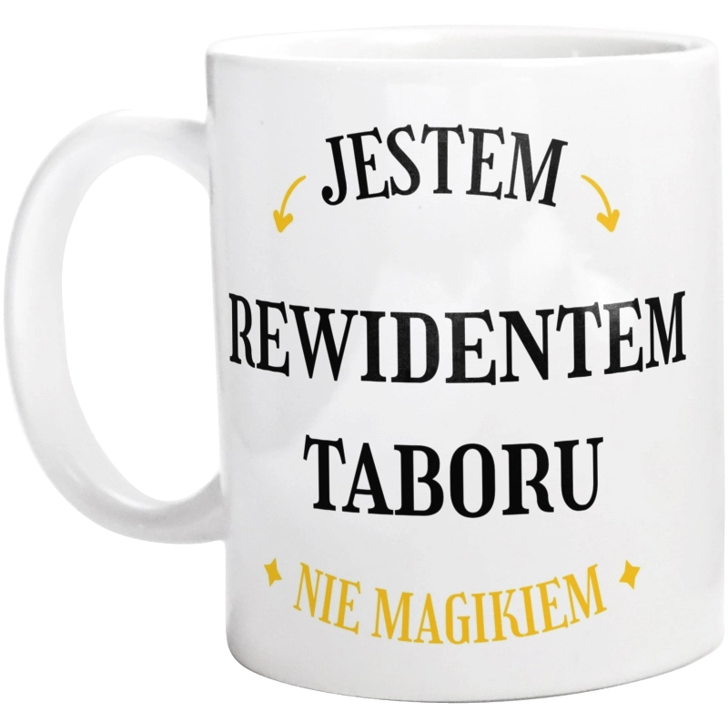 Jestem Rewidentem Taboru Nie Magikiem - Kubek Biały