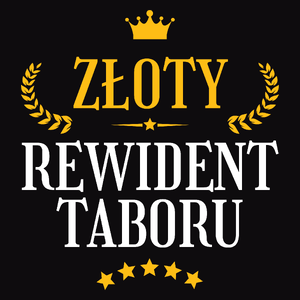 Złoty Rewident Taboru - Męska Koszulka Czarna