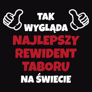 Tak Wygląda Najlepszy Rewident Taboru Na Świecie - Męska Koszulka Czarna